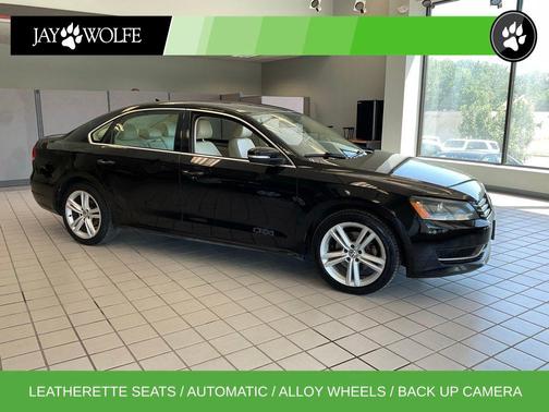 Black 2014 Volkswagen Passat 2.0L TDI DSG SE w/Sunroof