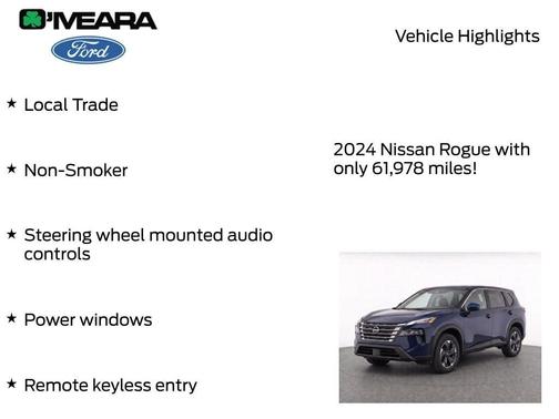 Deep Ocean Blue 2024 Nissan Rogue SV