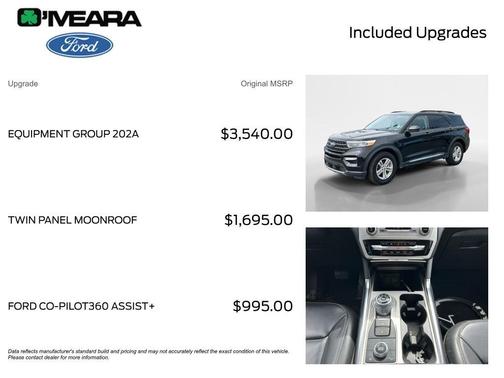 Agate Black Metallic 2022 Ford Explorer XLT