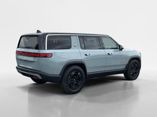 Glacier White 2023 Rivian R1S Adventure Quad Motor Large Pack