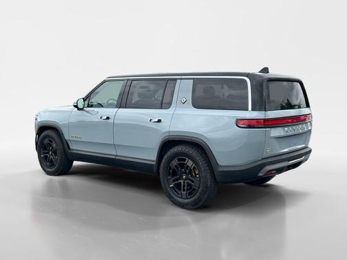Glacier White 2023 Rivian R1S Adventure Quad Motor Large Pack