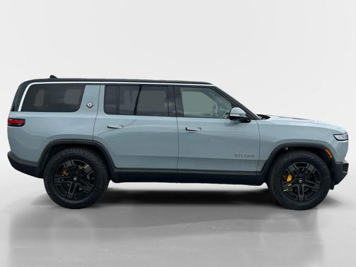 Glacier White 2023 Rivian R1S Adventure Quad Motor Large Pack