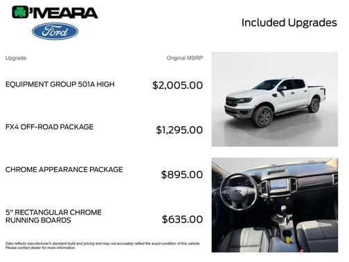 Oxford White 2021 Ford Ranger Lariat
