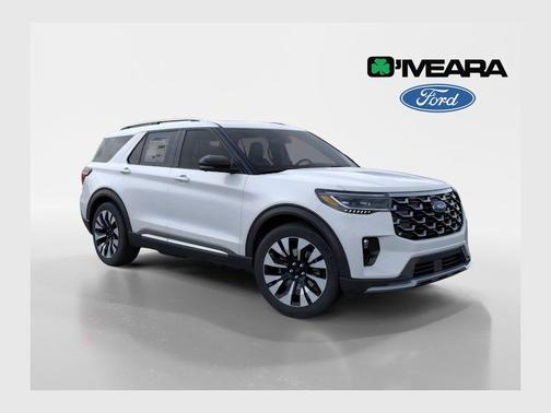 Space White Metallic 2026 Ford Explorer Platinum