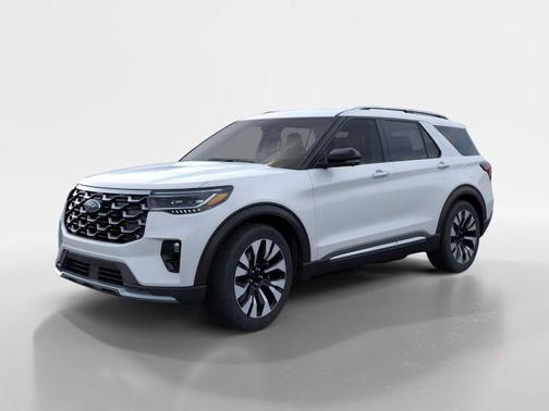 Space White Metallic 2026 Ford Explorer Platinum