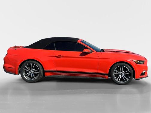Orange 2016 Ford Mustang EcoBoost Premium