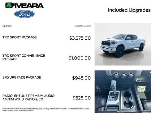 Super White 2019 Toyota Tundra SR5