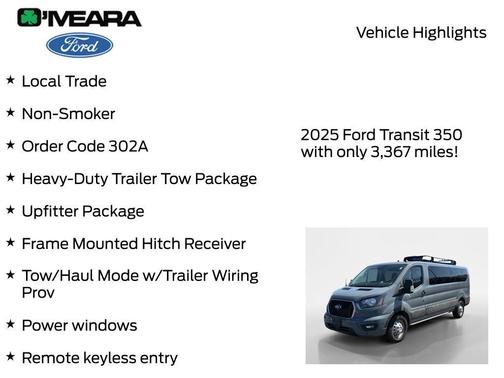 Abyss Gray Metallic 2025 Ford Transit-350 XLT