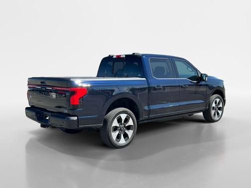Antimatter Blue Metallic 2025 Ford F-150 Lightning Platinum