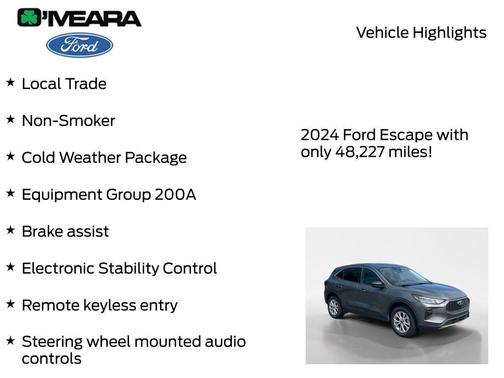 Carbonized Gray Metallic 2024 Ford Escape Active