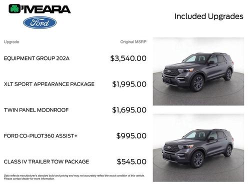 Carbonized Gray Metallic 2023 Ford Explorer XLT