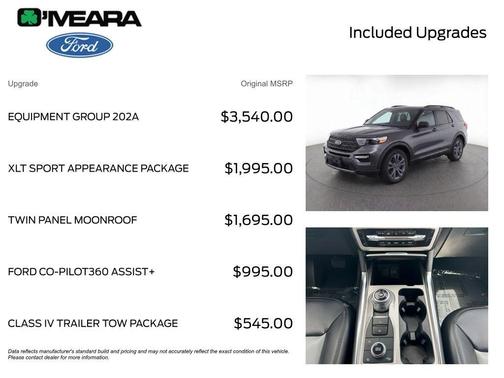 Carbonized Gray Metallic 2023 Ford Explorer XLT