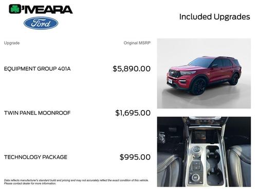 Rapid Red Metallic Tinted Clearcoat 2024 Ford Explorer ST