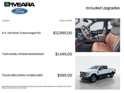Star White 2024 Ford F-350 King Ranch