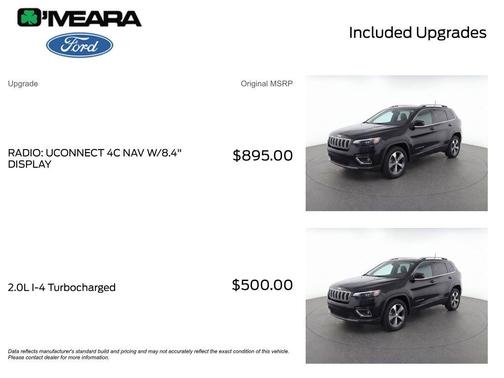 Diamond Black 2019 Jeep Cherokee Limited