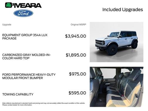 Oxford White 2023 Ford Bronco Wildtrak