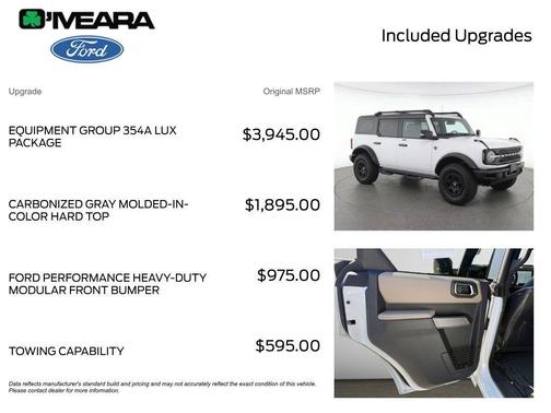 Oxford White 2023 Ford Bronco Wildtrak