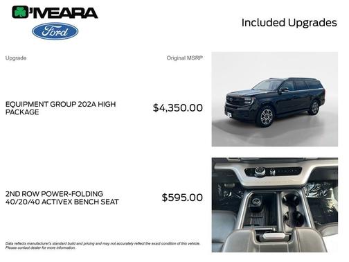 Agate Black Metallic 2025 Ford Expedition Max Active