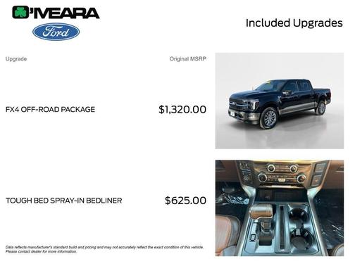 Agate Black Metallic 2025 Ford F-150 King Ranch