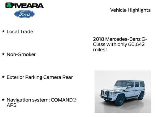 Polar White 2018 Mercedes-Benz G-Class G 550 4MATIC