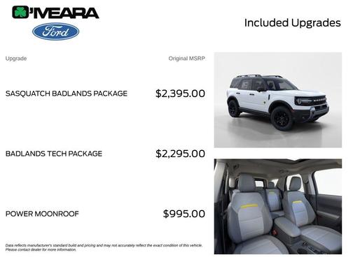 Oxford White 2026 Ford Bronco Sport Badlands