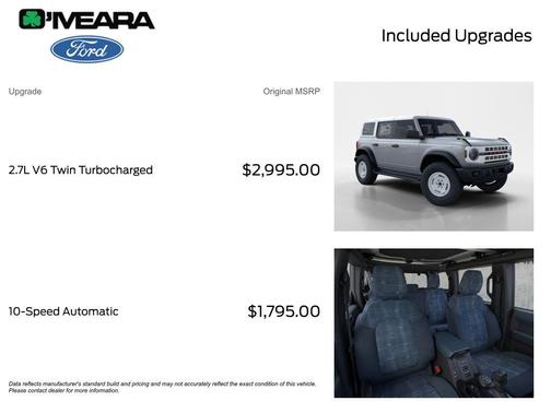 Avalanche Gray 2026 Ford Bronco Heritage Edition