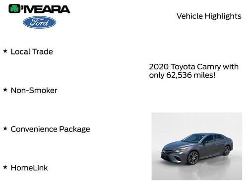 Predawn Gray Mica 2020 Toyota Camry SE