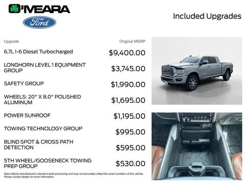 Billet Silver Metallic Clearcoat 2021 RAM 3500 Longhorn