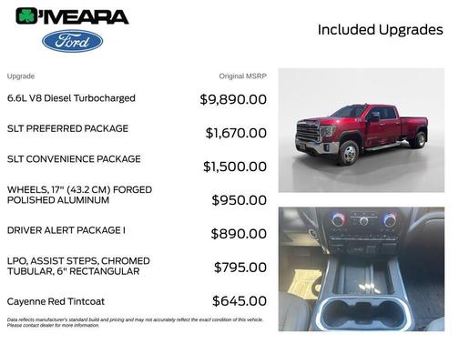 Cayenne Red Tintcoat 2022 GMC Sierra 3500 SLT
