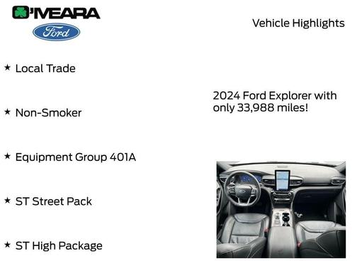 Oxford White 2024 Ford Explorer ST