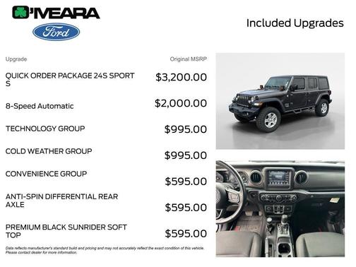 Granite Crystal Clearcoat Metallic 2018 Jeep Wrangler Unlimited Sport