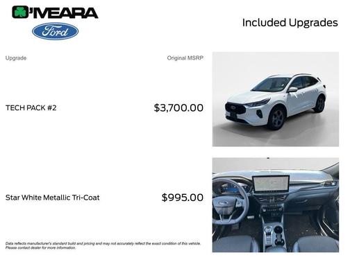 Star White 2024 Ford Escape ST-Line Select
