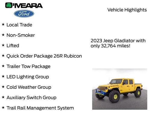 High Velocity Clearcoat 2023 Jeep Gladiator Rubicon
