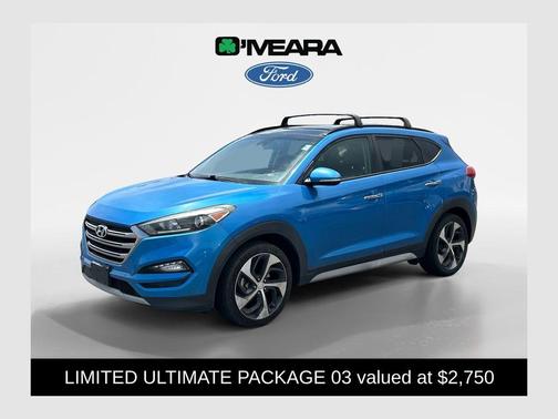 Caribbean Blue 2017 Hyundai TUCSON Limited