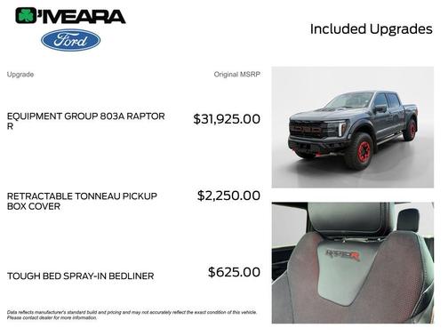 Agate Black Metallic 2025 Ford F-150 Raptor