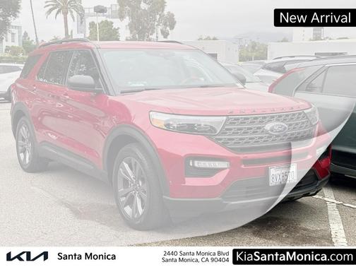 Red 2021 Ford Explorer XLT