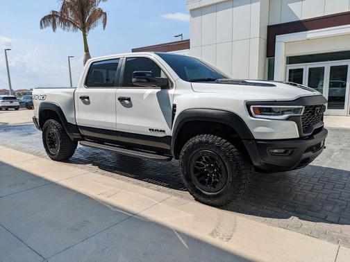 Bright White Clearcoat 2025 RAM 1500 RHO Crew Cab 4x4 5'7' Box