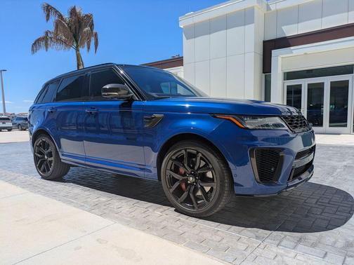 Blue 2020 Land Rover Range Rover Sport SVR