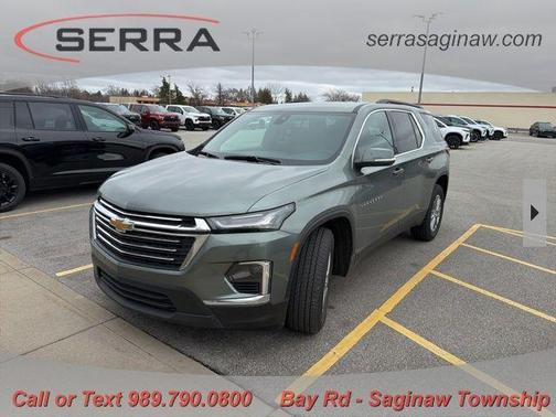 Silver Sage Metallic 2023 Chevrolet Traverse LT Cloth