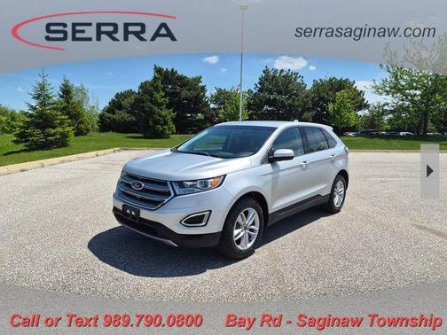 Silver 2018 Ford Edge SEL