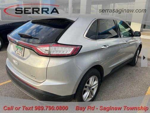 Silver 2018 Ford Edge SEL