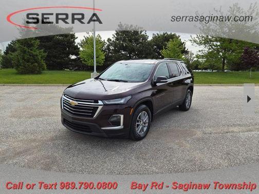 Black Cherry Metallic 2023 Chevrolet Traverse LT Cloth