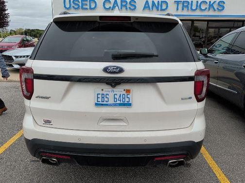 White Platinum Clearcoat Metallic 2016 Ford Explorer Sport