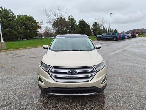 White Gold Metallic 2017 Ford Edge SEL