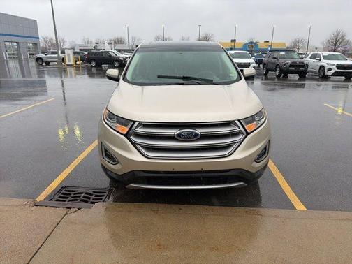 White Gold Metallic 2017 Ford Edge SEL
