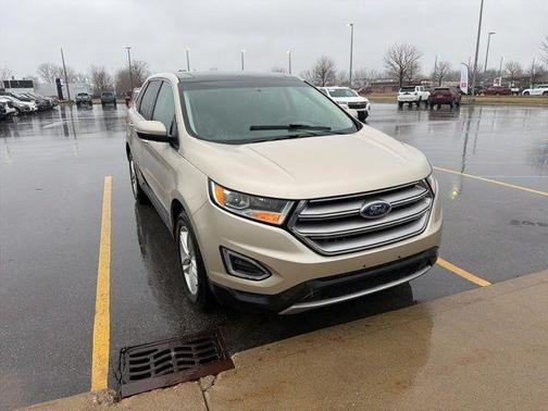 White Gold Metallic 2017 Ford Edge SEL