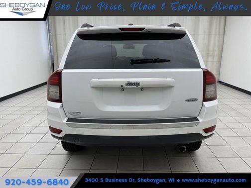 Bright White Clearcoat 2017 Jeep Compass High Altitude