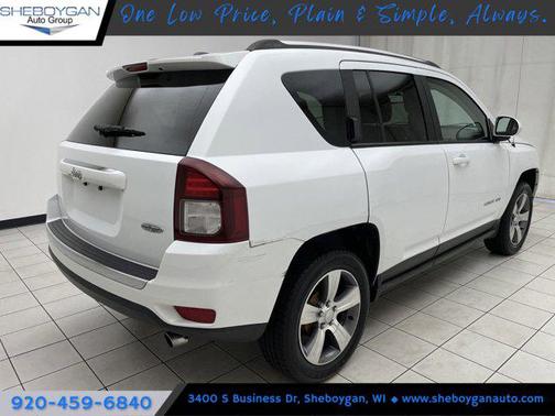 Bright White Clearcoat 2017 Jeep Compass High Altitude