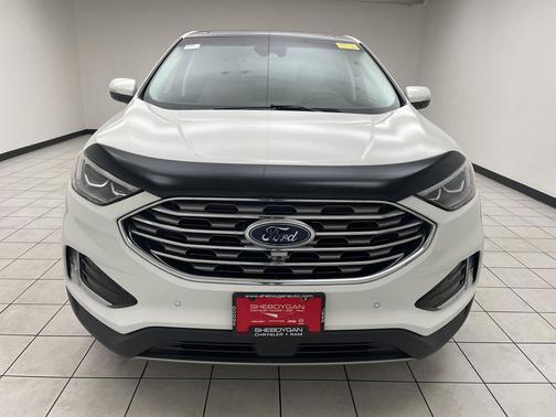 Star White Metallic Tri-Coat 2020 Ford Edge Titanium