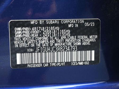 2024 Subaru Impreza RS